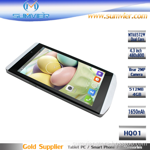 Dual Core 4.3inch Android Phone with 512+4GB